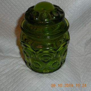 Moon And Stars Green Small Canister