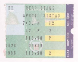 Rare The Firm 4/1/86 Boston Garden Ticket Stub Jimmy Page Led Zeppelin