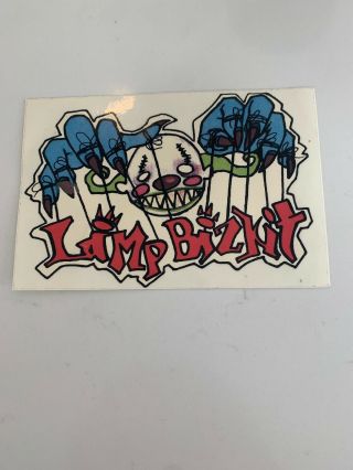 Limp Bizkit Sticker 1999 Vintage Oop Rare Collectible