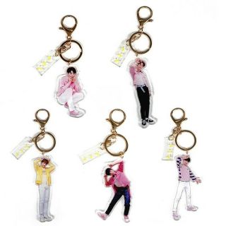 Kpop Txt Metal Figure Keychain Yeonjun Soobin Keyring Transparent Key Holder Hot