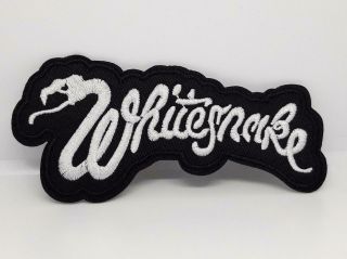 Whitesnake Iron On Patch 4.  5 " X 2 " Patch Heavy Metal