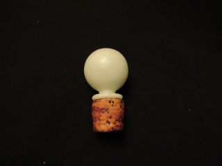 Vintage Fenton Milk White Opalescent Hobnail Perfume Bottle Decanter w/ Stopper 4