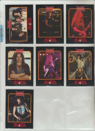 Nuclear Assault,  Dark Angel And M.  O.  D.  1991 Impel Mega Metal Card Subsets