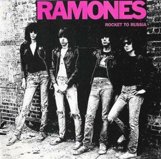 Ramones Rocket To Russia Vinyl Lp Cd Cover Punk Bumper Sticker Or Fridge Magnet