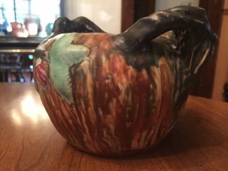 Vintage Weller Pottery Warwick Vase With Label 2