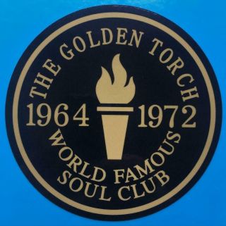 Northern Soul Record Box Sticker - The Torch - World Famous Soul Club