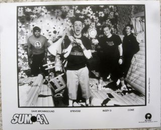Sum 41 - Canada - 8x10 Black & White Promo Press Photo [2004] Near