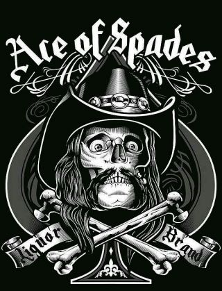 Motorhead Lemmy Ace Of Spades Skull Vinyl Bumper Sticker Or Fridge Magnet
