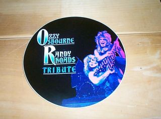 Ozzy Osbourne Randy Rhoads Tribute Vintage 8 Inch Sticker