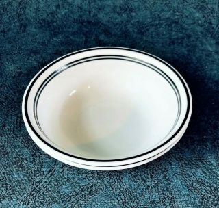 CORNING CORELLE CLASSIC CAFE BLACK CEREAL BOWLS,  SET OF 2 2