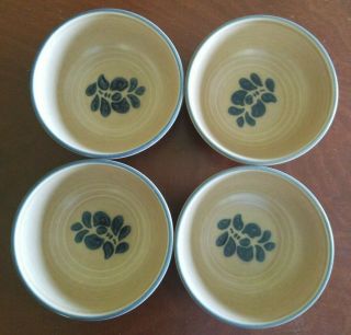 4 Pfaltzgraff Folk Art Dessert Bowls 008 Usa 4 5/8 "