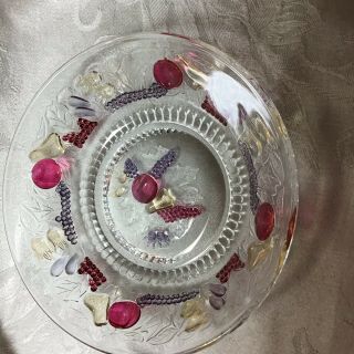 Westmoreland Glass Della Robbia 6.  5” Bowl Fruit Design