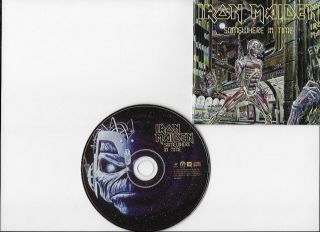 Iron Maiden Somewhere In Time Rare Picture Disc Cd Enhanced Cd - Rom Section