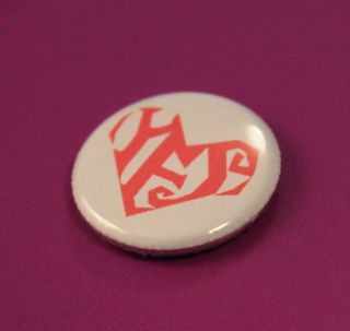 Prince Yes Symbol Logo Fan Tribute Commemorative Pin Badge Brooch - 25mm