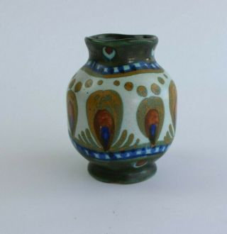 Vintage Gouda (?) Holland Pottery Miniature 3 " Vase