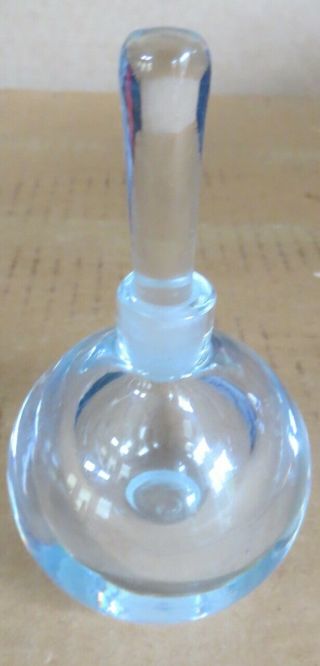Signed Orrefors Sweden Crystal Glass Perfume Bottle W/ Stopper