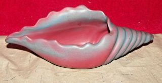 Vintage Van Briggle Conch Sea Shell Art Pottery 12 "