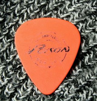 Poison // Bret Michaels 25 Year Anniv 2011 Tour Guitar Pick // Orange/black