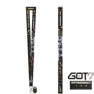 Kpop Got7 Spinning Top Cell Phone Rope Strap Charm Cord Photo Lanyard Keychain