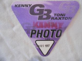 Kenny G & Toni Braxton Silk Backstage Concert Pass