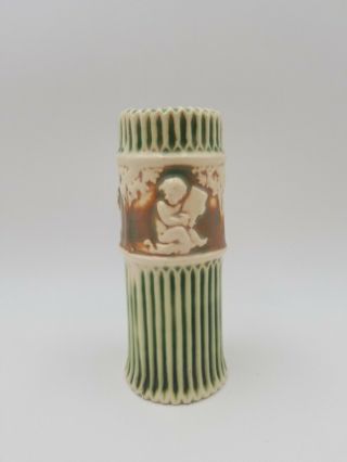 Vintage Antique Roseville Pottery Donatello Cherubs Flower Vase 6 " Tall