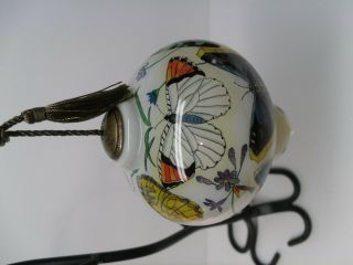 Ne ' Qwa Hand Painted Butterfly Glass Ornament Paul Brent 3