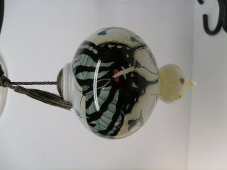Ne ' Qwa Hand Painted Butterfly Glass Ornament Paul Brent 4