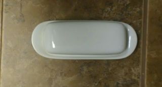 Covered Butter Dish Carefree True China By Syracuse Serene 1/4 Pound USA Beige 3