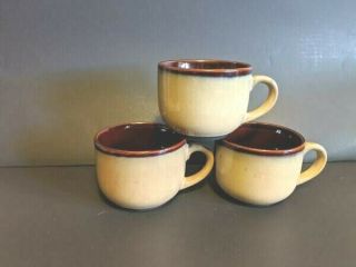 Sango Oversized Grandmugs Chili Coffee Soup Mugs Nova Brown Set Of 3 24 Ounces