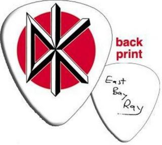 Dead Kennedys - 2 Guitar Pick - White Logo Licensed - East Bay Ray