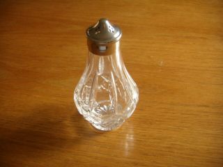 Tyrone Ireland Cut Crystal And Epns Pepper Shaker.