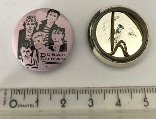 Duran Duran / Simon Le Bon Pin Badge 3 From 1990s £0.  99 Post Worldwide
