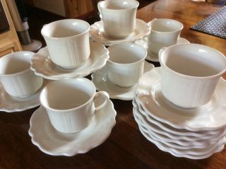 Red Cliff Ironstone HEIRLOOM Fine China Tea Cup & saucers 2
