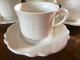 Red Cliff Ironstone HEIRLOOM Fine China Tea Cup & saucers 3