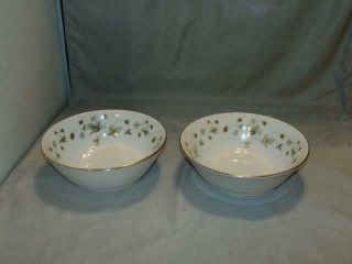 2 Vintage Royal Doulton Strawberry Cream Coupe Cereal Bowl Tc1118