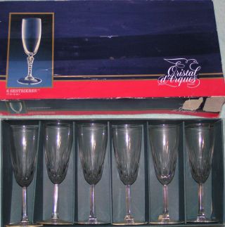 Set Of 6 Glasses Cristal D 