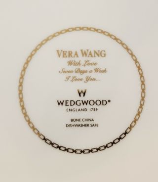 Vera Wang Wedgewood WITH LOVE Accent Plate 9 