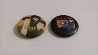 Vintage Badge The Cure X 2