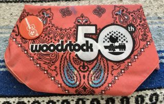 Woodstock 50th Anniversary Bandana/button Rhino