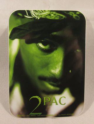 Tupac Shakur 2pac Green Face Vinyl Sticker Official Licensed Product 2005