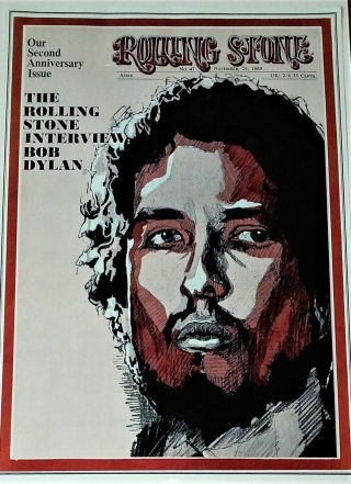 Bob Dylan: Rolling Stone Promo Poster,  November 29,  1969,  Issue 47