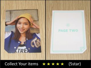 Twice 2nd Mini Album Page Two Cheer Up Blue Mina B Official Photo Card