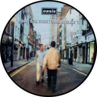 Oasis Whats The Story Morning Glory Vinyl Sticker 100mm 4 " Quality