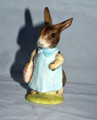 Royal Albert Beatrix Potter Figurine - Mrs.  Flopsy Bunny - Porcelain – England