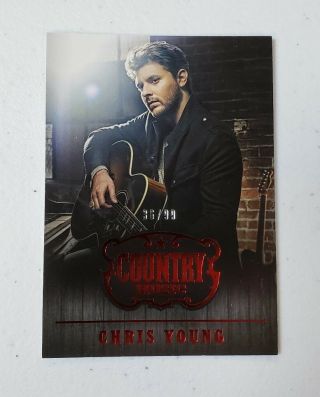 2015 Country Music Red 88 Chris Young Sn 36/99