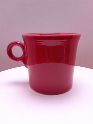 Fiesta Ware Fiestaware Scarlet Red Ring Handle Coffee Mug Cup Homer Laughlin