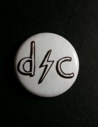 Dashboard Confessional B&w White D/c 1 " Music Pinback Button Pin