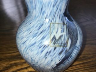 Blue Lilac Caithness Glass Vase Small 5