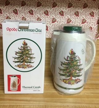 Spode Christmas Tree Thermal Carafe For Hot Or Cold Beverages,  1 L