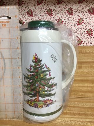 SPODE CHRISTMAS TREE THERMAL CARAFE FOR HOT OR COLD BEVERAGES,  1 L 2